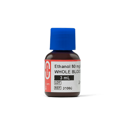 Ethanol 80 mg/dL